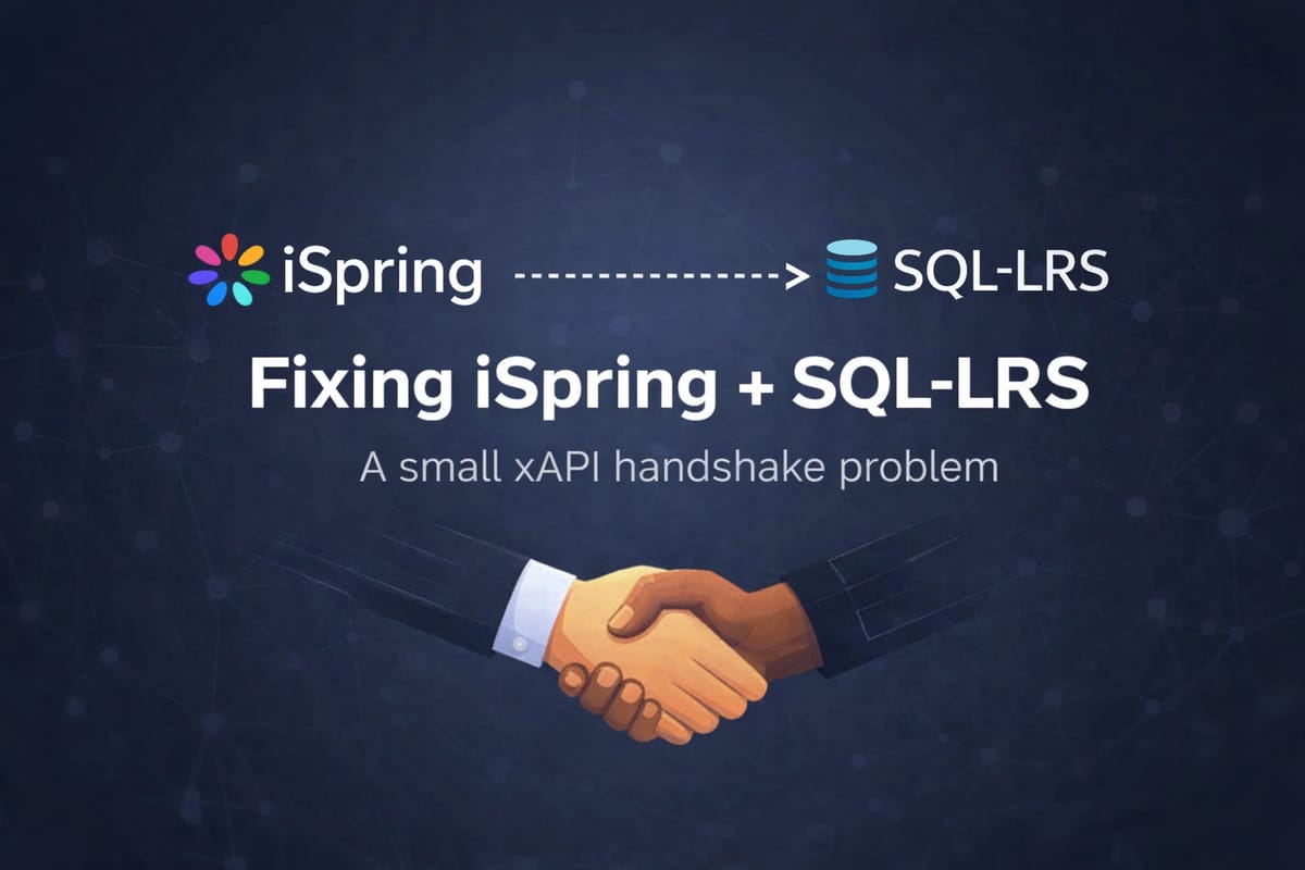 Fixing iSpring + SQL-LRS: a small xAPI handshake problem