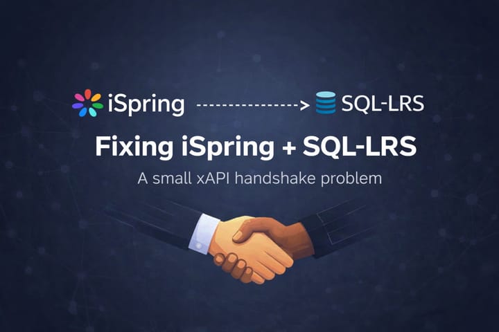 Fixing iSpring + SQL-LRS: a small xAPI handshake problem